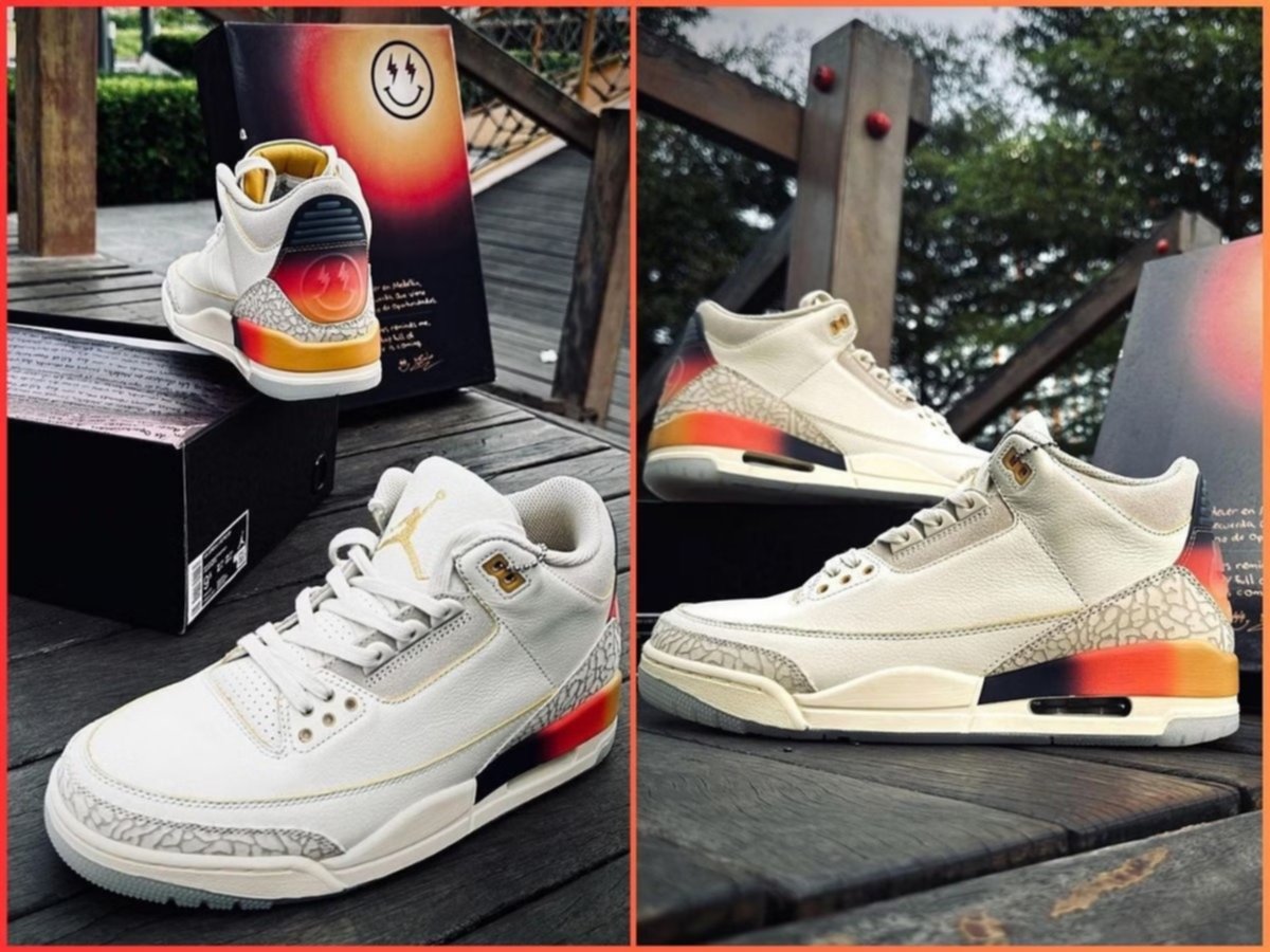 As se ven los zapatos Air Jordan 3 Sunset Collection dise ados